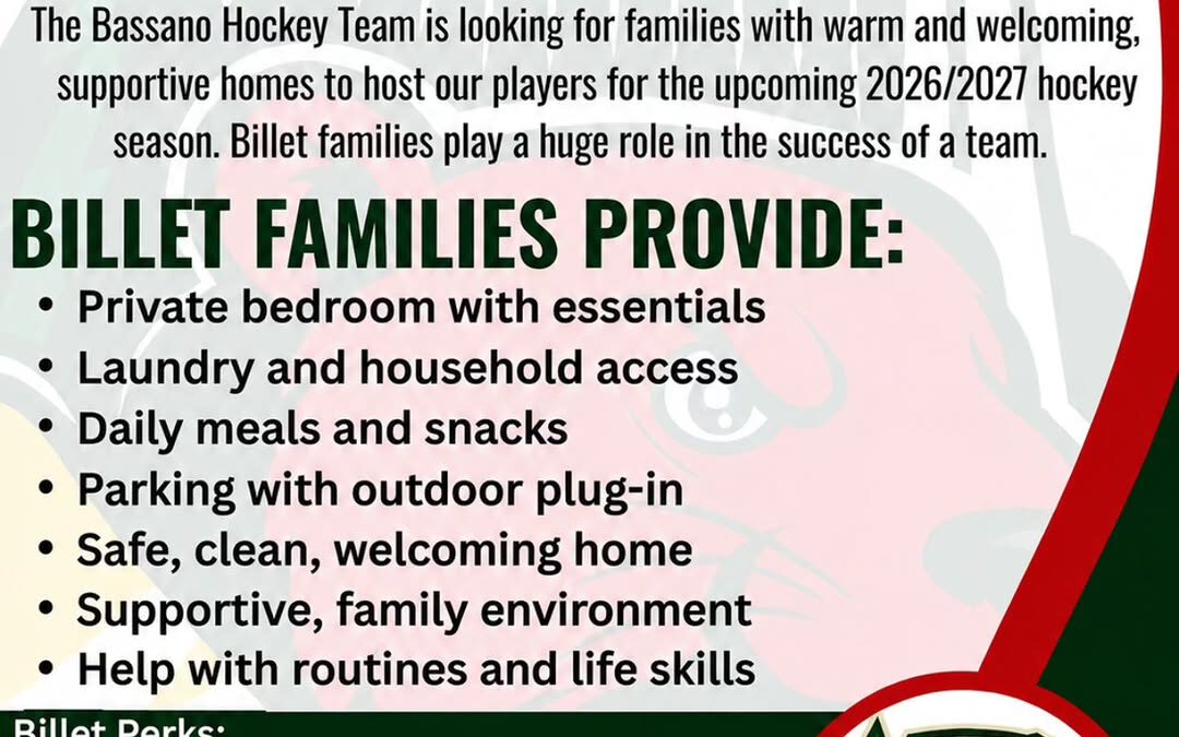 As we gear up for our inaugural season (2.0), we are actively seeking families to host our players as billet families.